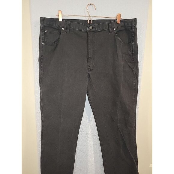 Dickies Pants Mens Size 42x30 Black Loose Fit Workwear Utility Baggy - Picture 2 of 6